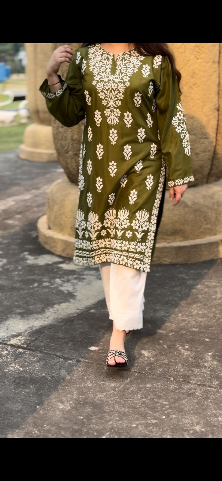 FOXY Embossed Indian Chicken Kari Kurti