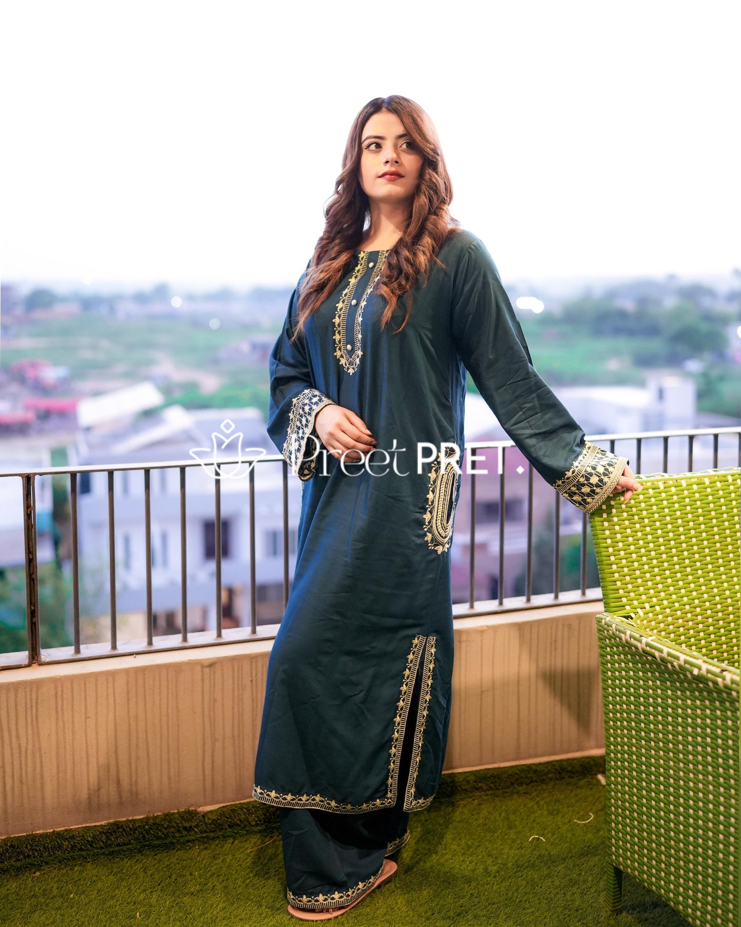 GHAZAL EMBROIDED 2PC